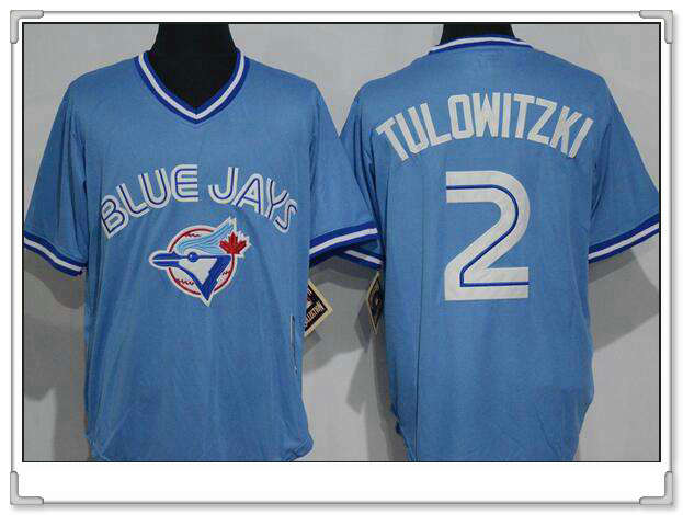 Troy Tulowitzki Toronto Blue Jays blue Cooperstown jersey