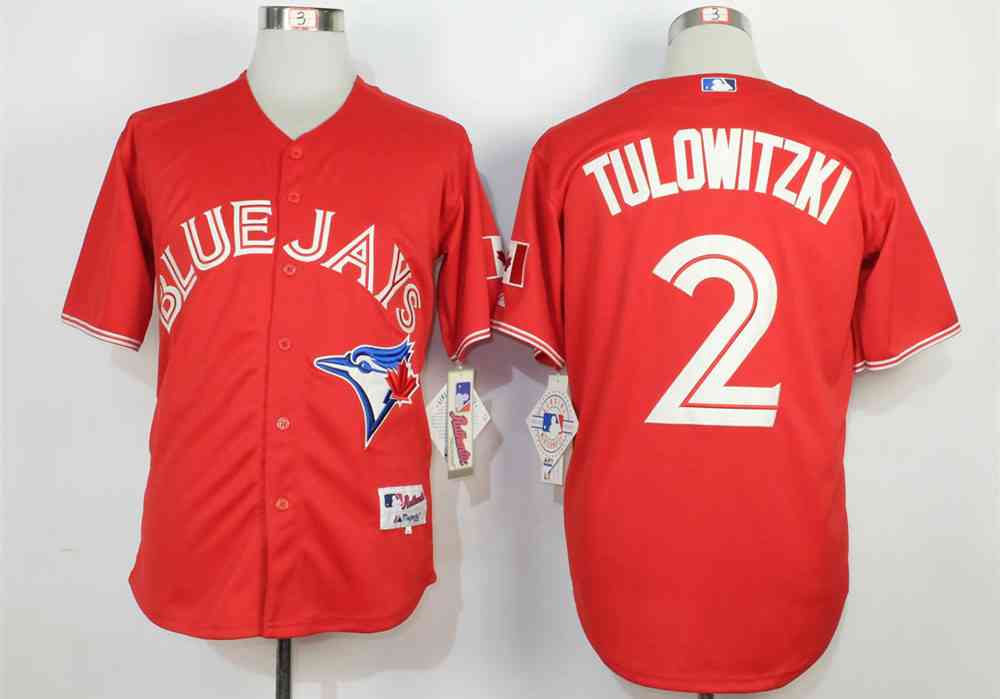 Troy Tulowitzki Toronto Blue Jays red jersey