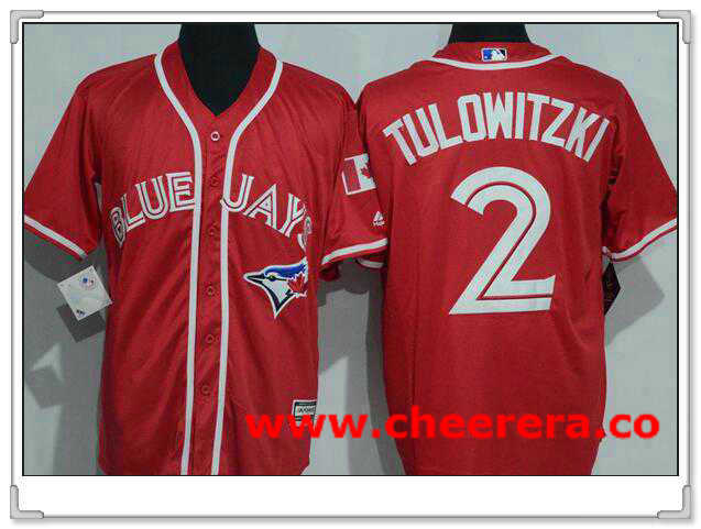 Troy Tulowitzki Toronto Blue Jays red jersey