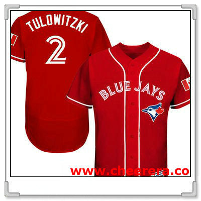 Troy Tulowitzki Toronto Blue Jays red jersey