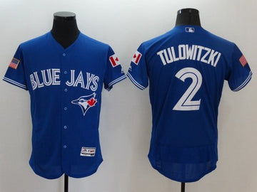 Troy Tulowitzki Toronto Blue Jays royal Fashion jersey