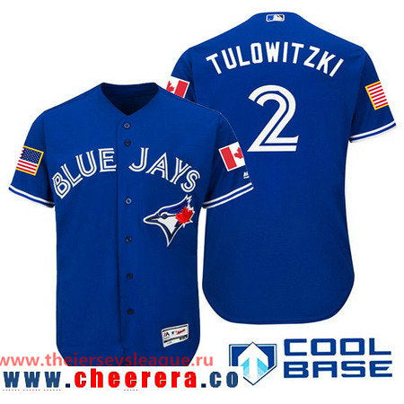 Troy Tulowitzki Toronto Blue Jays royal Fashion jersey