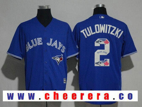 Troy Tulowitzki Toronto Blue Jays royal jersey