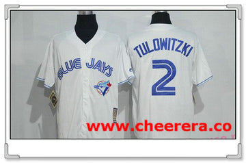 Troy Tulowitzki Toronto Blue Jays white Cooperstown jersey