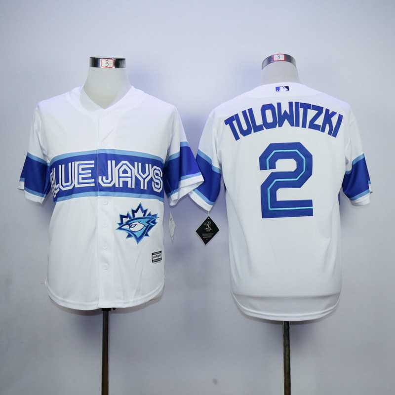 Troy Tulowitzki Toronto Blue Jays white jersey
