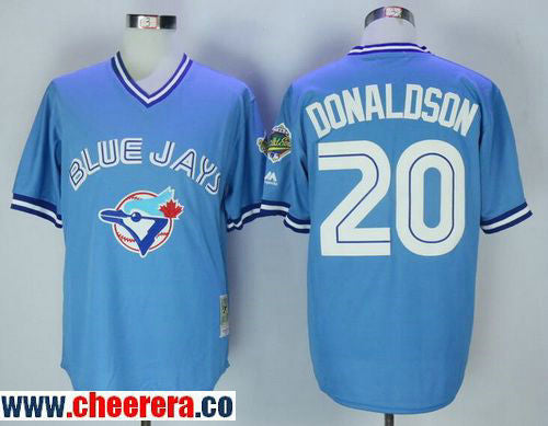 Josh Donaldson Toronto Blue Jays blue Throwback jersey