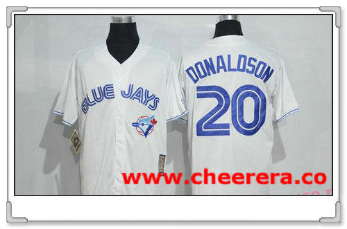 Josh Donaldson Toronto Blue Jays white Cooperstown jersey