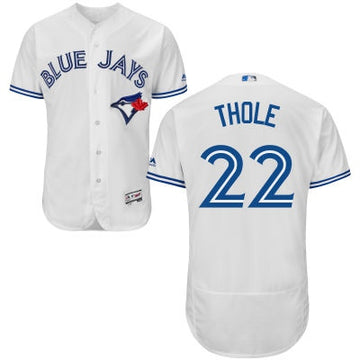 Josh Thole Toronto Blue Jays white Home jersey