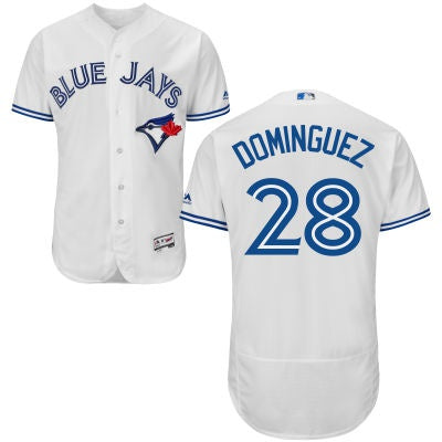 Matt Dominguez Toronto Blue Jays white Home jersey