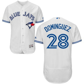 Matt Dominguez Toronto Blue Jays white Home jersey