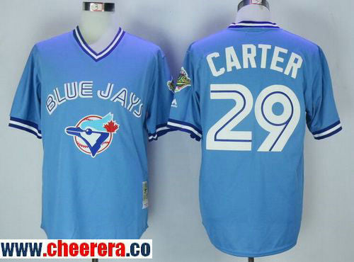 Joe Carter Toronto Blue Jays blue Throwback jersey