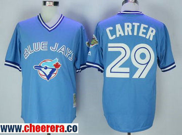 Joe Carter Toronto Blue Jays blue Throwback jersey