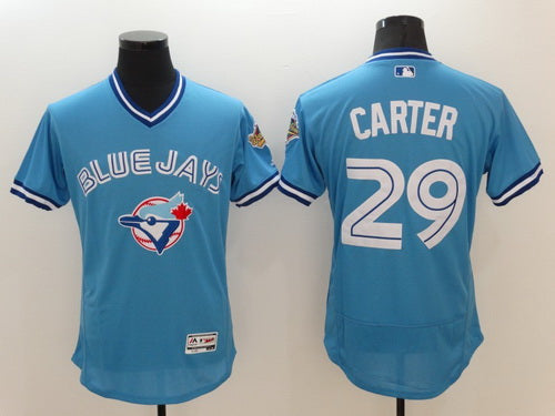Joe Carter Toronto Blue Jays blue jersey