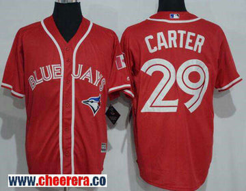 Joe Carter Toronto Blue Jays red jersey