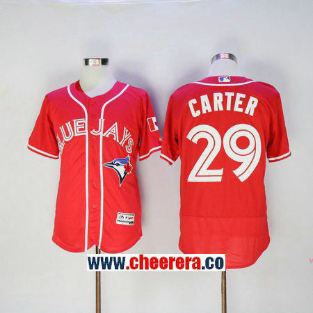 Joe Carter Toronto Blue Jays red jersey