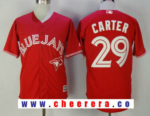 Joe Carter Toronto Blue Jays red jersey