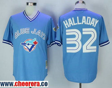 Roy Halladay Toronto Blue Jays blue Throwback jersey