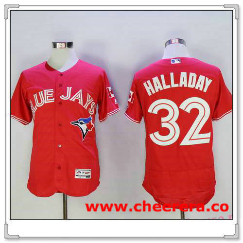Roy Halladay Toronto Blue Jays red jersey