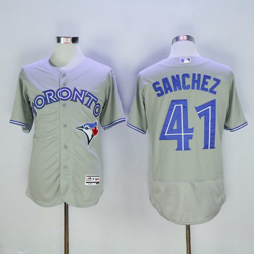 Aaron Sanchez Toronto Blue Jays gray Road jersey