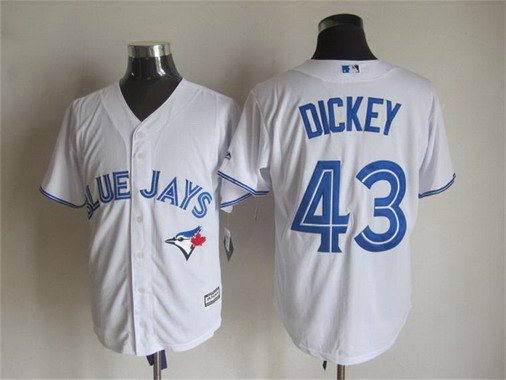 R.A. Dickey Toronto Blue Jays white Home jersey