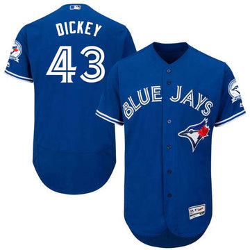 R.A. Dickey Toronto Blue Jays royal jersey
