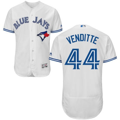 Pat Venditte Toronto Blue Jays white Home jersey