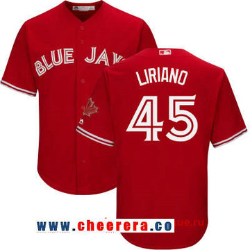 Francisco Liriano Toronto Blue Jays red jersey