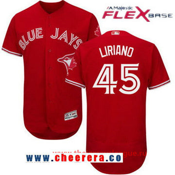Francisco Liriano Toronto Blue Jays red jersey