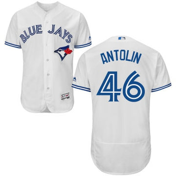 Dustin Antolin Toronto Blue Jays white Home jersey