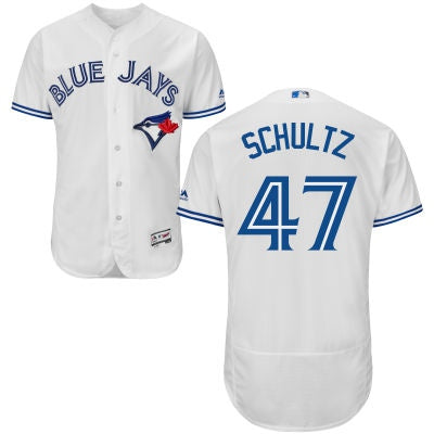 Bo Schultz Toronto Blue Jays white Home jersey