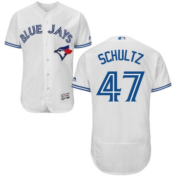 Bo Schultz Toronto Blue Jays white Home jersey