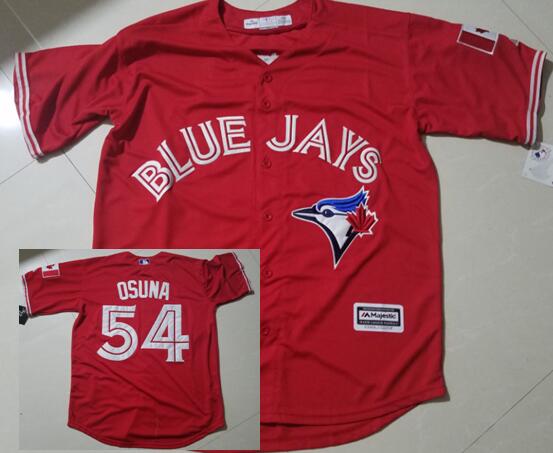 Roberto Osuna Toronto Blue Jays red jersey