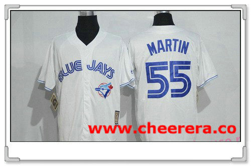 Russell Martin Toronto Blue Jays white Cooperstown jersey