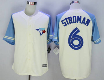 Marcus Stroman Toronto Blue Jays cream jersey
