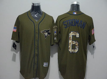 Marcus Stroman Toronto Blue Jays green Salute To Service jersey