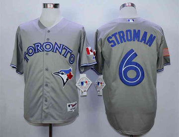 Marcus Stroman Toronto Blue Jays grey jersey