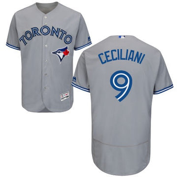Darrell Ceciliani Toronto Blue Jays gray Road jersey