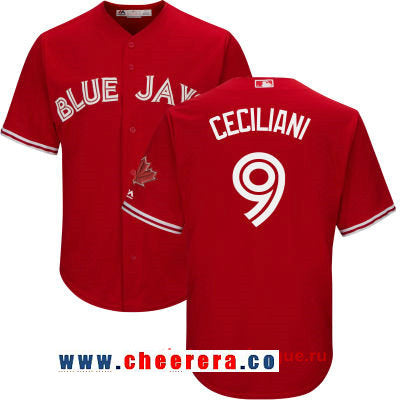 Darrell Ceciliani Toronto Blue Jays red jersey