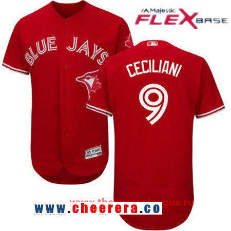 Darrell Ceciliani Toronto Blue Jays red jersey