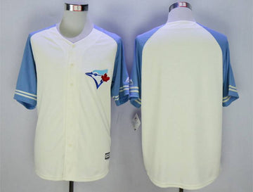 Custom Toronto Blue Jays cream jersey