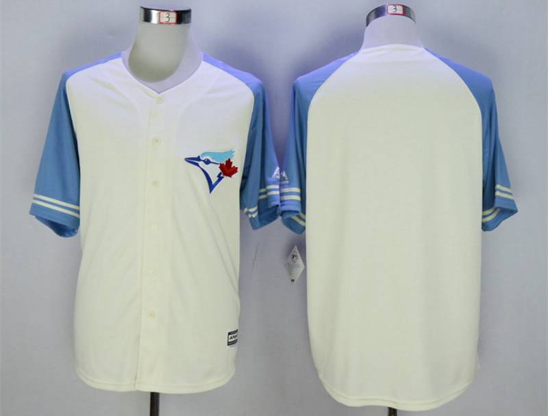Custom Toronto Blue Jays cream jersey