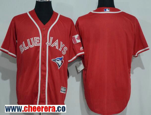 Custom Toronto Blue Jays red jersey
