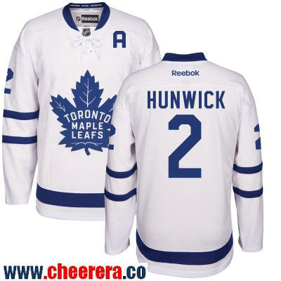 Matt Hunwick Toronto Maple Leafs white Away jersey