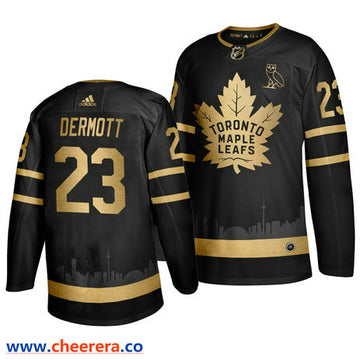 Travis Dermott Toronto Maple Leafs black jersey
