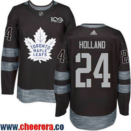 Peter Holland Toronto Maple Leafs black jersey