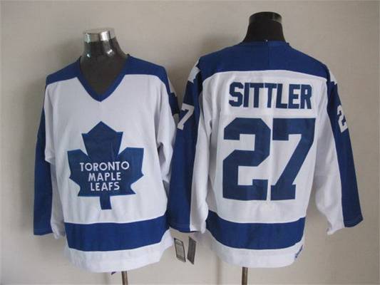 Darryl Sittler Toronto Maple Leafs white Throwback jersey