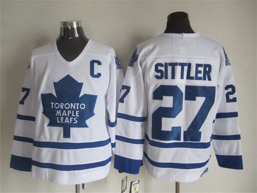 Darryl Sittler Toronto Maple Leafs white Throwback jersey