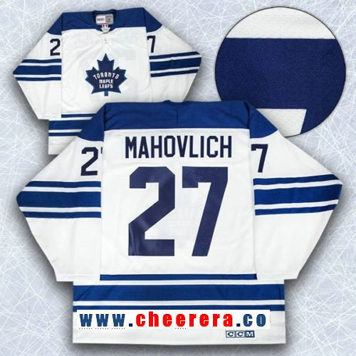 Frank Mahovlich Toronto Maple Leafs white Throwback jersey