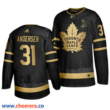 Frederik Andersen Toronto Maple Leafs black jersey