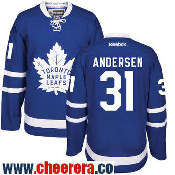 Frederik Andersen Toronto Maple Leafs royal Home jersey